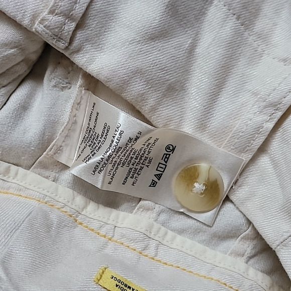 Maeve Anthropologie Colette Linen Shorts. Size 28. Cream. - Picture 10 of 11